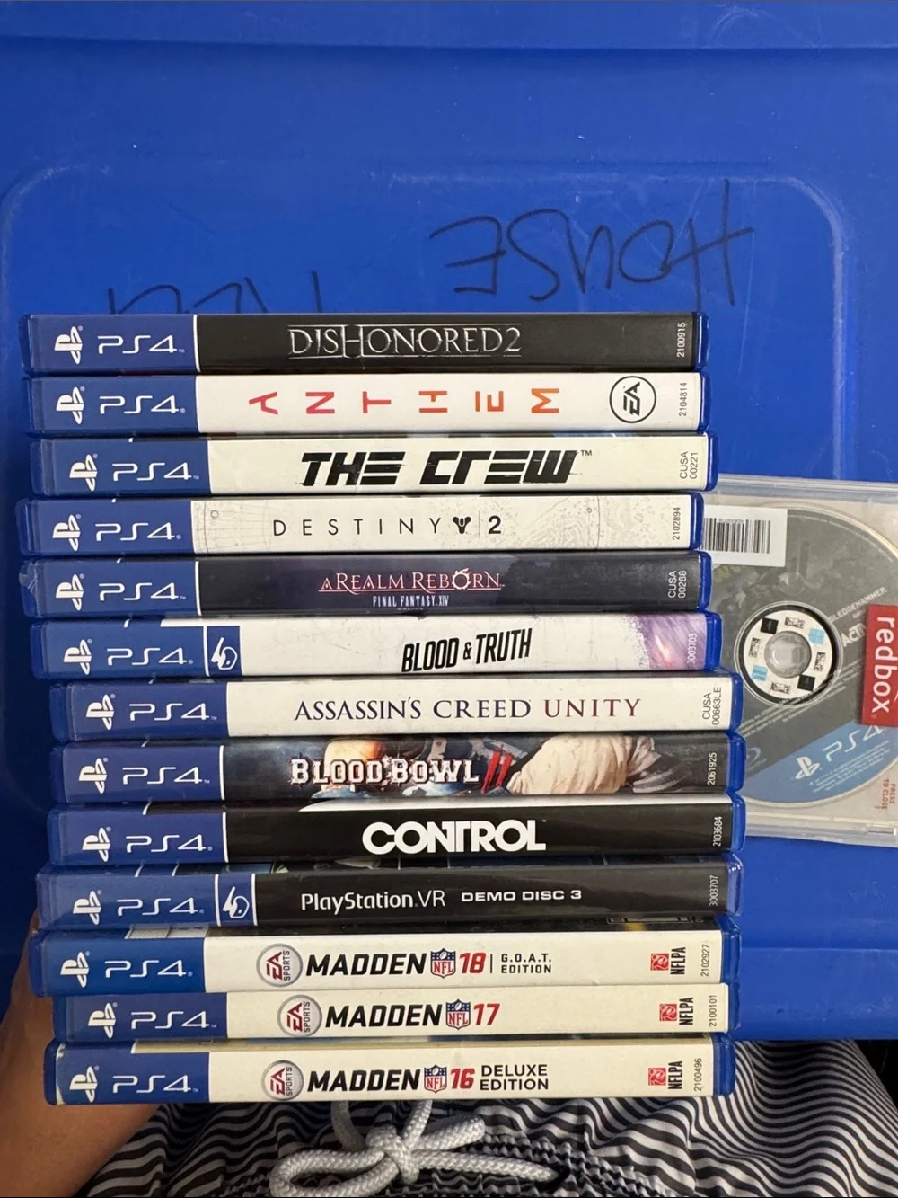 Sony PS4 Game Bundle in Blue Cases